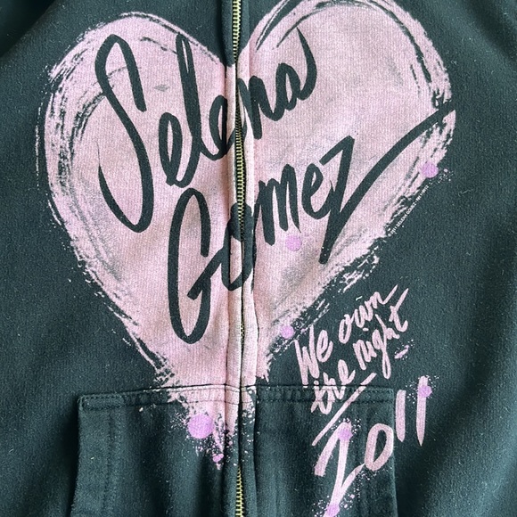 Selena Gomez We Own The Night 2011 Tour Zip-Up Sweater - Picture 4 of 5
